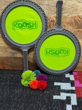 Original Koosh Double Paddle Paddleball Set with Koosh by Hasbro